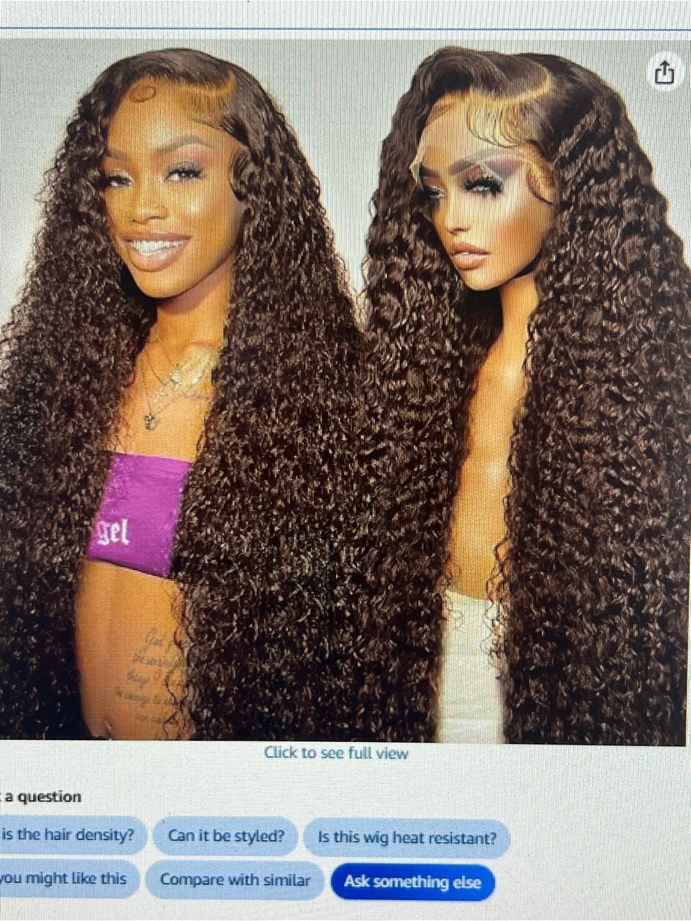 Long Deep Curly Lace Front Wig - Natural Dark Brown